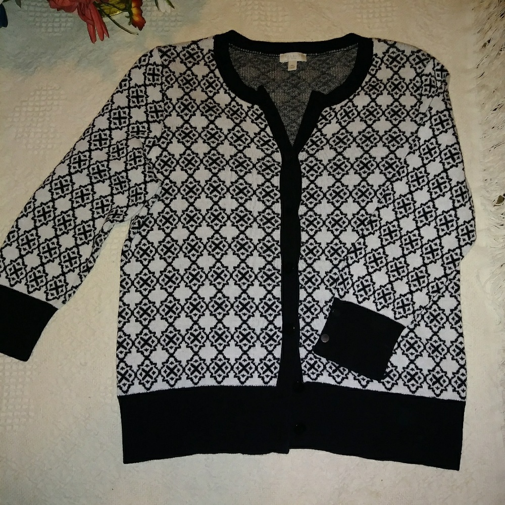 Talbots Size Mp Button Down Sweater Nwot - image 2
